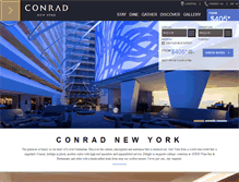 Tablet Screenshot of conradnyhotel.com